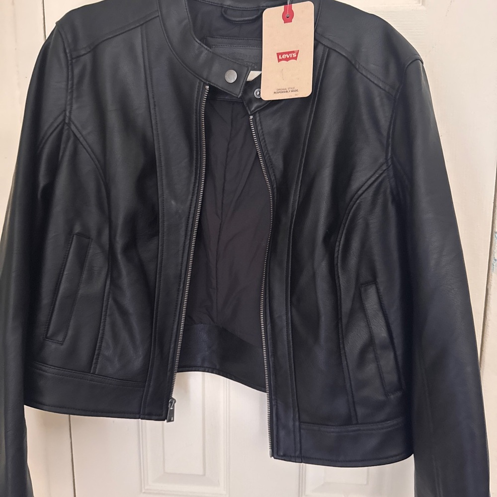 Levi's Women's Black Leather Jacket